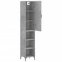 Voir la diapositive 4 : VIDAXL Buffet haut Gris beton 34,5x34x180 cm Bois d'ingenierie
