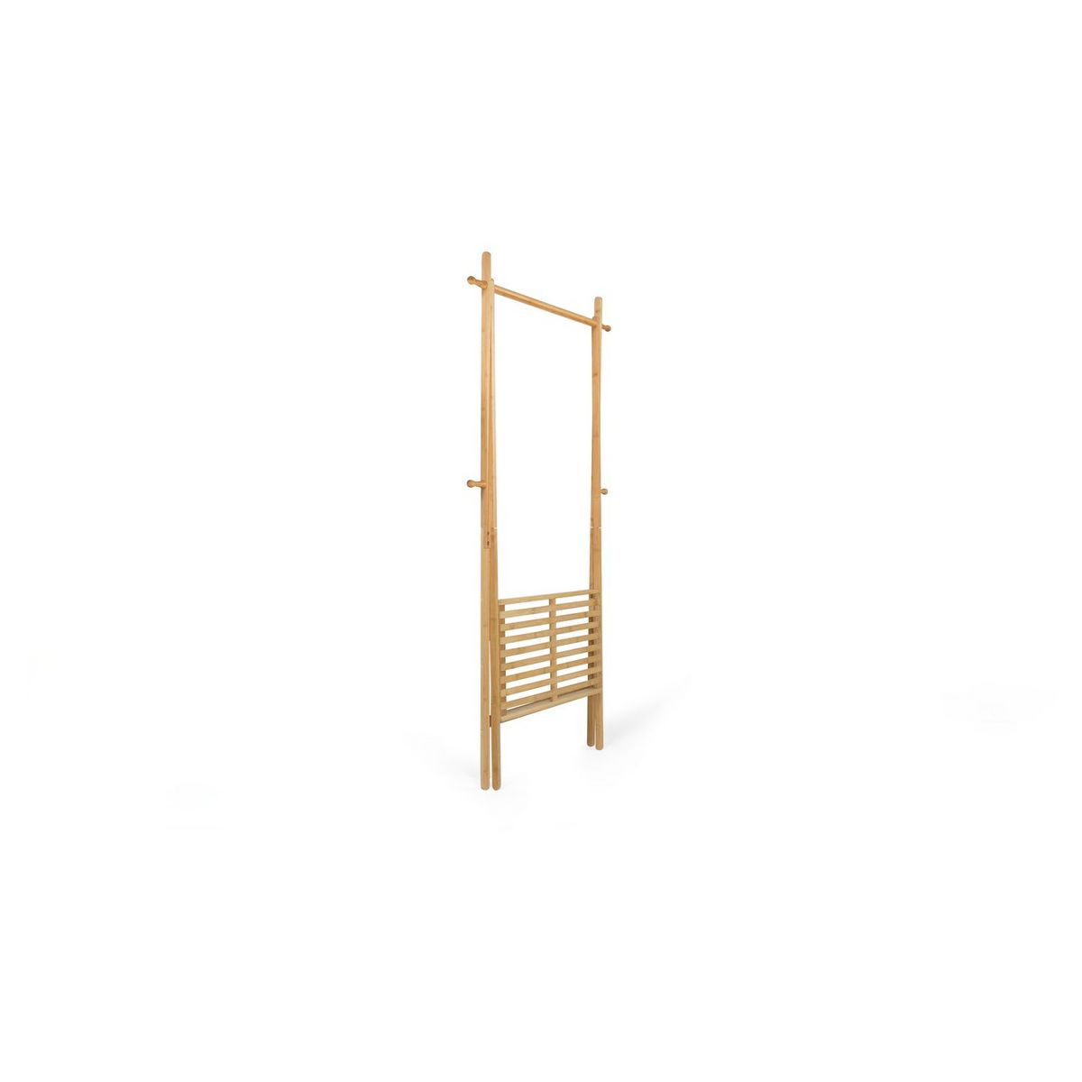 Portant pliable avec étagère en bambou MAOA