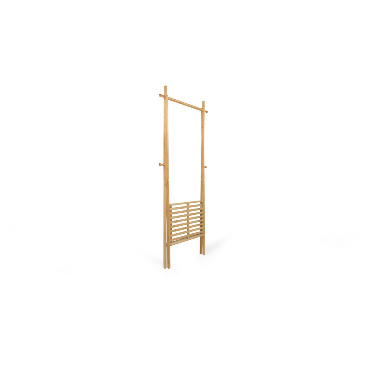 Portant pliable avec étagère en bambou MAOA