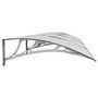 Voir la diapositive 5 : VIDAXL Auvent de porte Gris et transparent 400x75 cm Polycarbonate