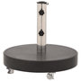 Voir la diapositive 2 : VIDAXL Socle de parasol Granite 30 kg Rond Noir