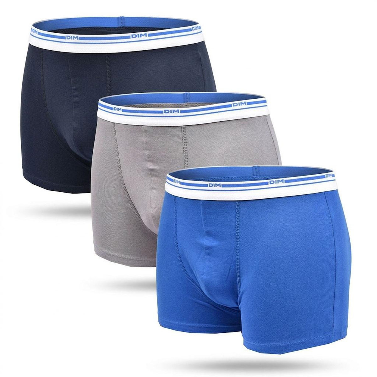 DIM Lot de 3 boxers DIM en coton stretch