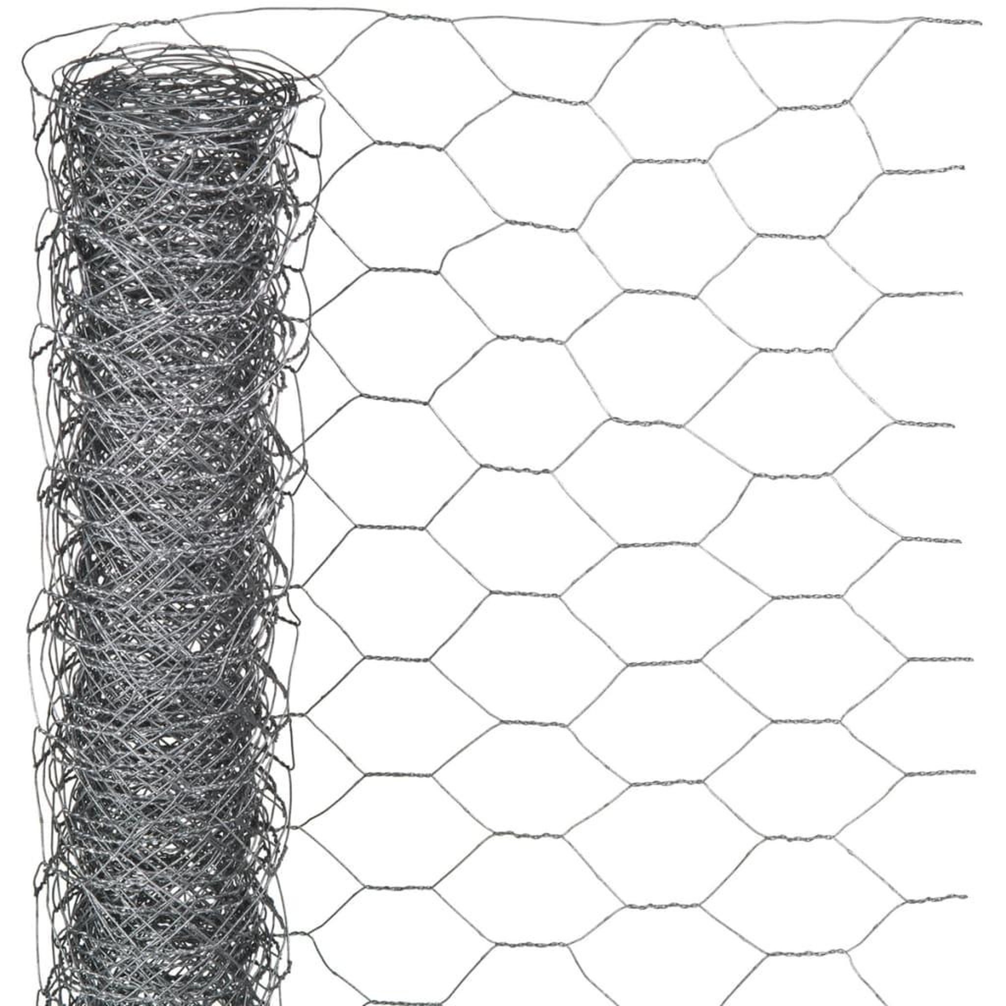 Voir la diapositive 1 : NATURE Nature Grillage metallique hexagonal 0,5 x 10 m 25 mm Acier galvanise
