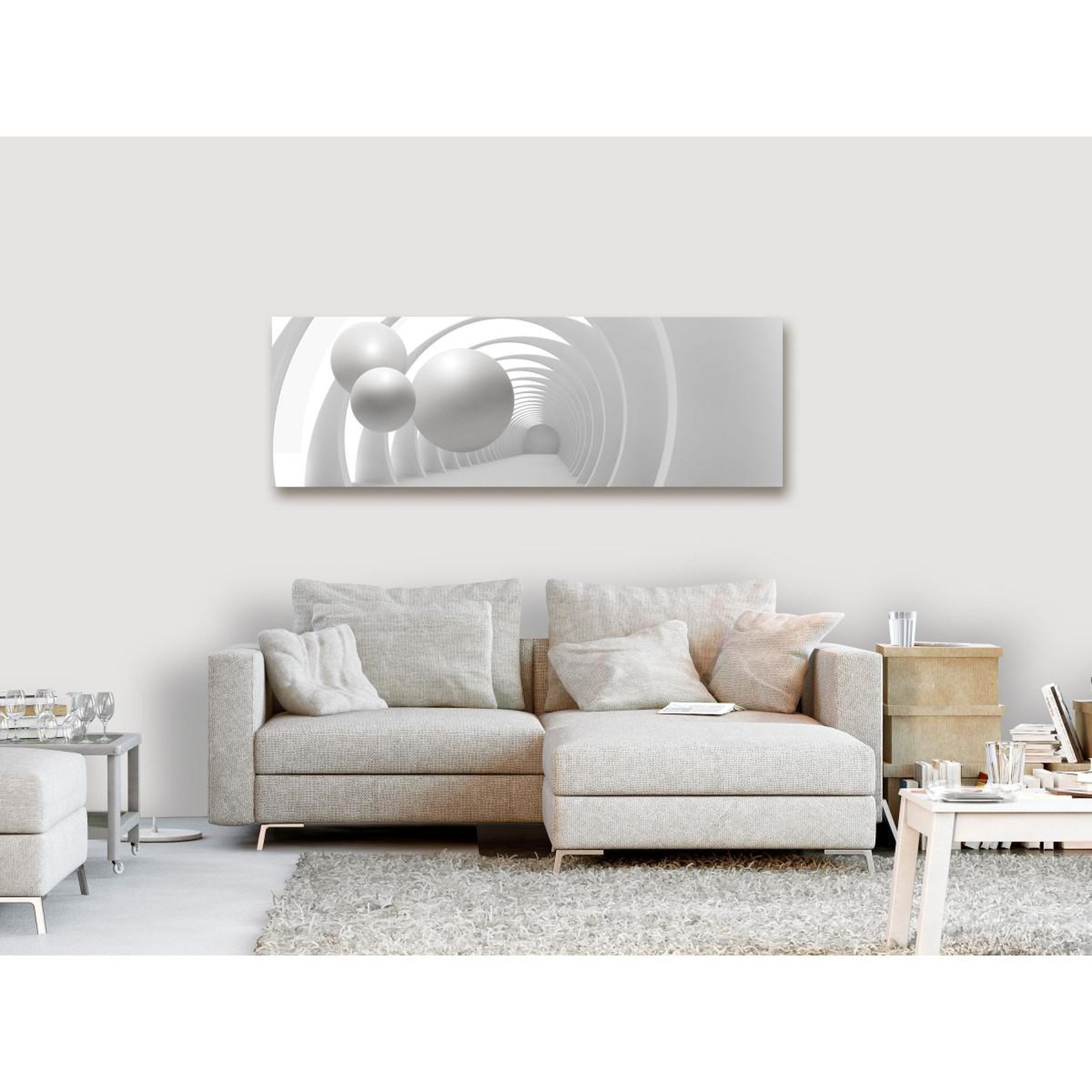Voir la diapositive 2 : Paris Prix Tableau Imprimé  White Tunnel Narrow