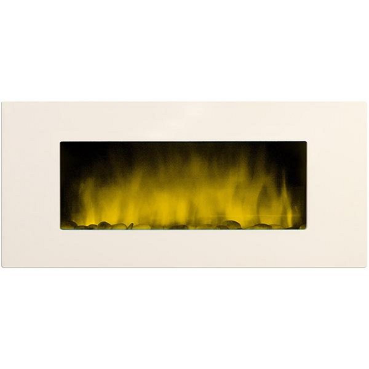 Chemin'arte Cheminée électrique 2000w avec télécommande blanc - white loft xxl