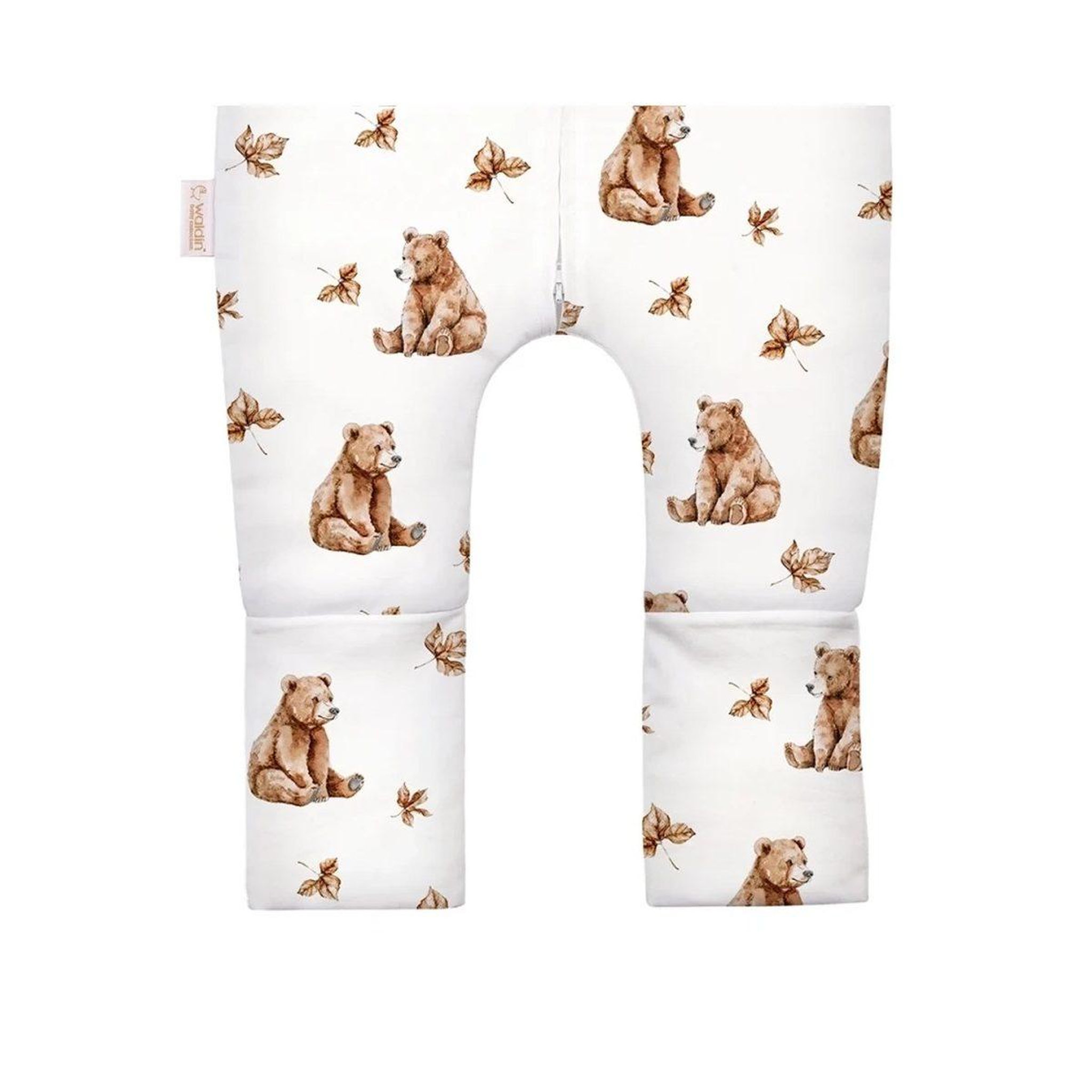 Voir la diapositive 5 : WALDIN Gigoteuse à jambes en coton 2,5 TOG - taille S (1-2 ans) - motif oursons, blanc