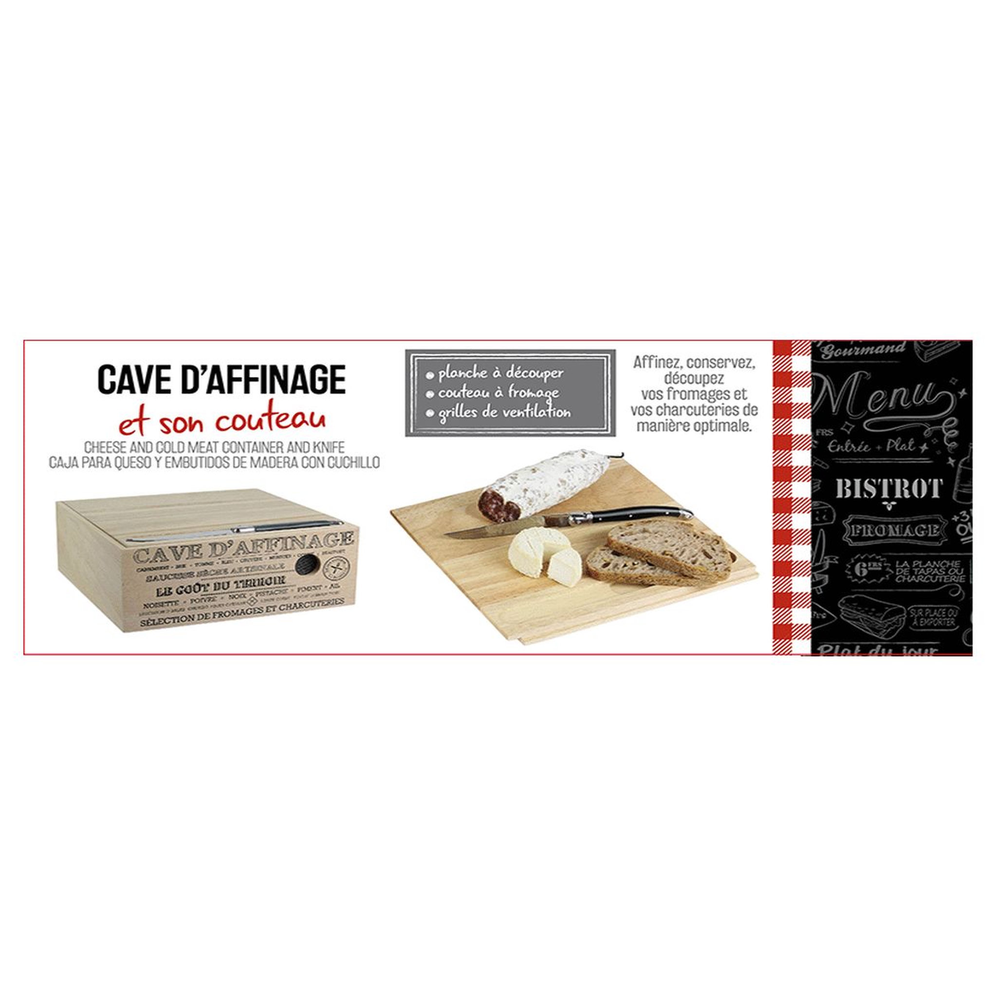 Voir la diapositive 6 : Cave à fromage bois 