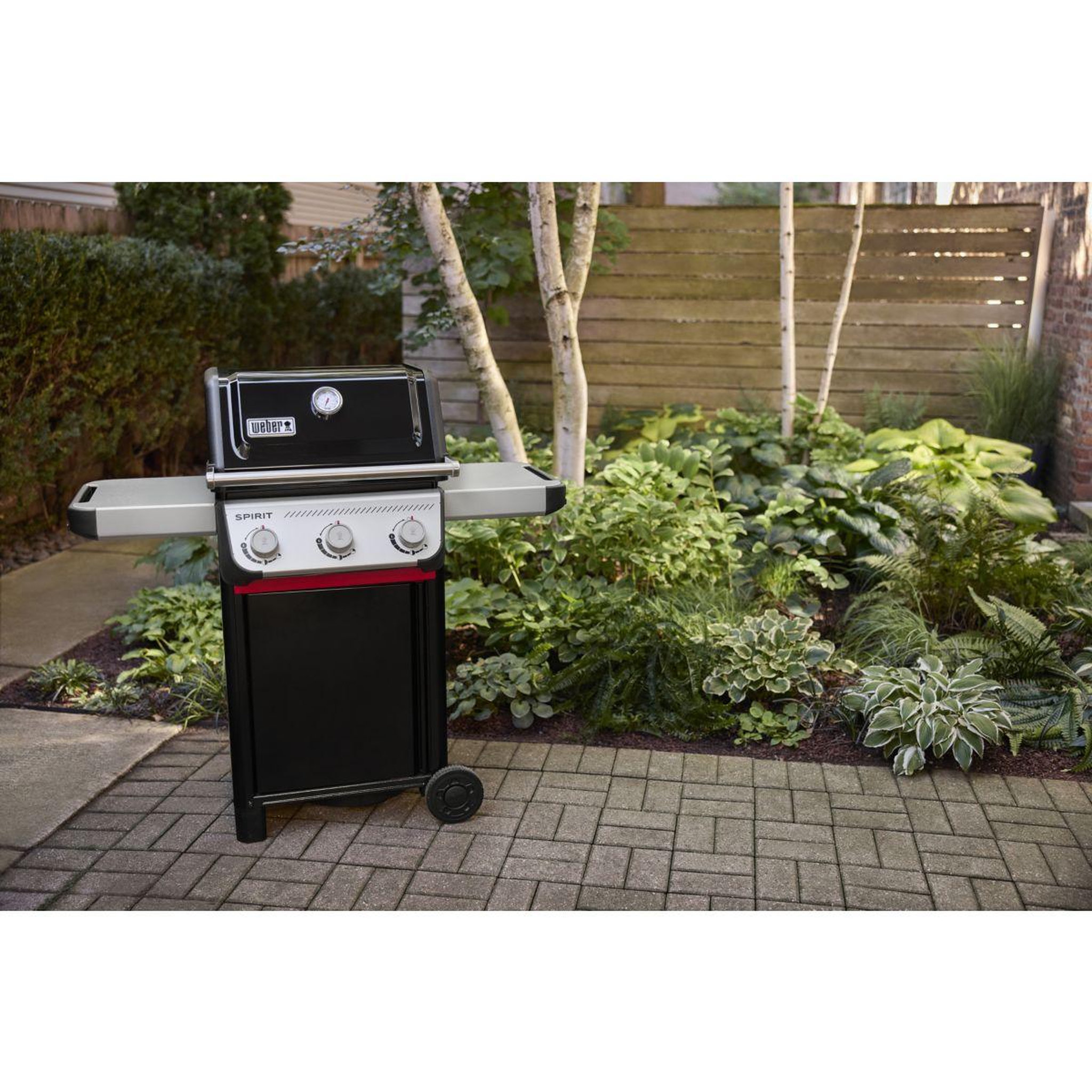 Voir la diapositive 4 : Weber Barbecue gaz Spirit E-310 black 3 brûleurs sur chariot 52x45 cm