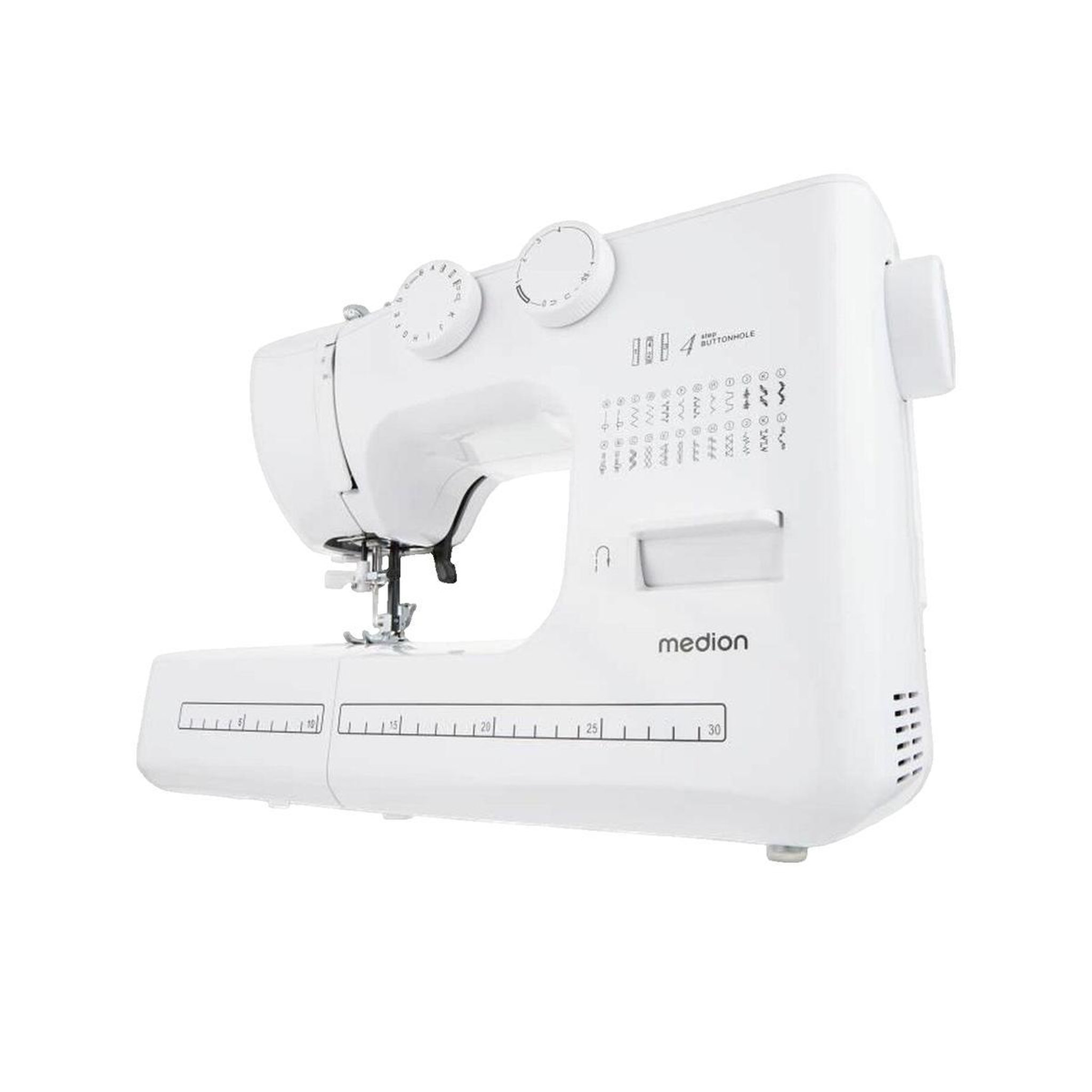 Medion Machine à coudre medion SM 60 blanche avec 24 points de couture