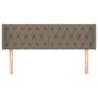 Voir la diapositive 3 : VIDAXL Tete de lit avec oreilles Taupe 147x16x78/88 cm Tissu