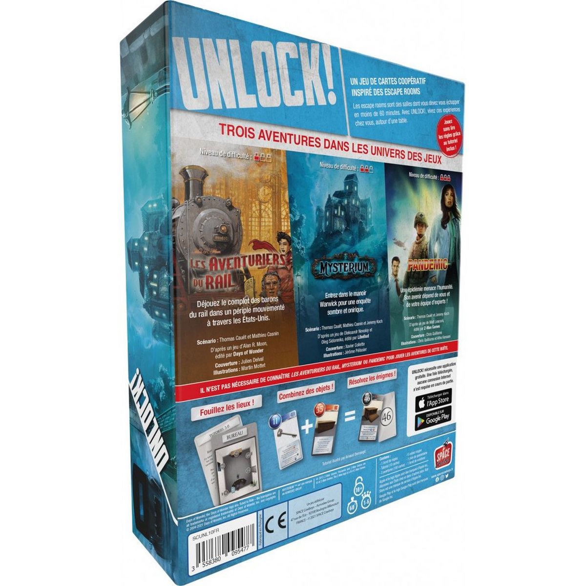 ASMODEE Jeu Unlock Game Adventures 