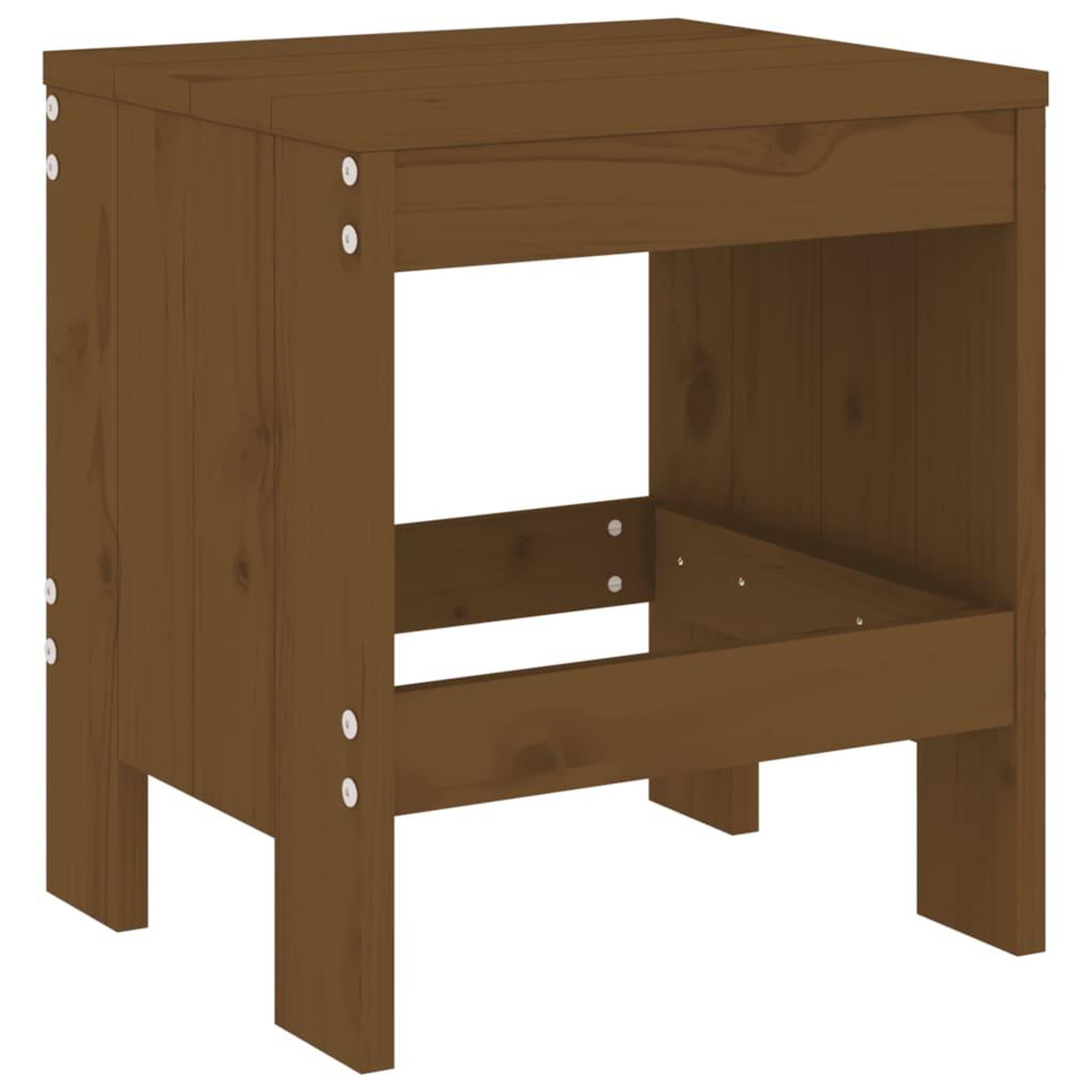 Voir la diapositive 3 : VIDAXL Tabourets de jardin lot de 2 marron miel 40x36x45 cm pin massif