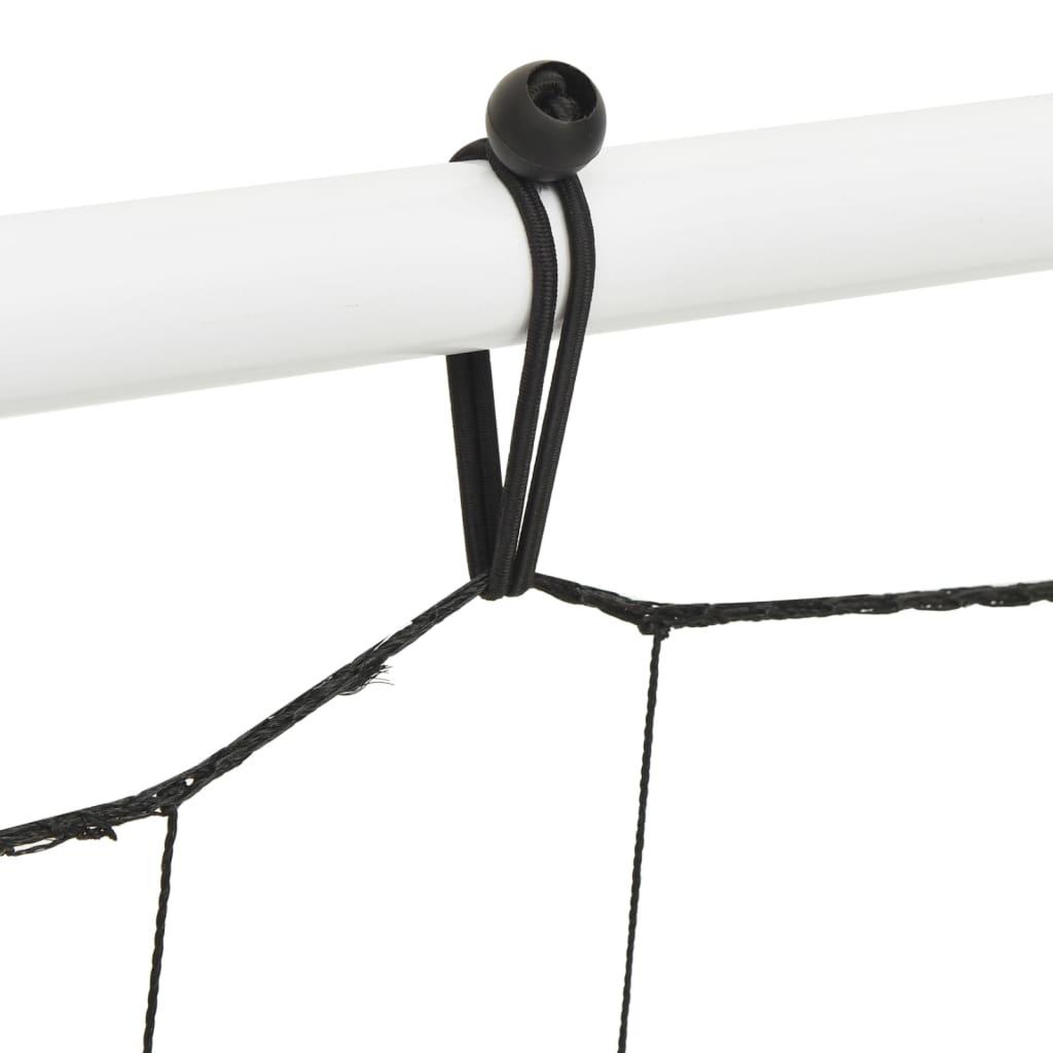 Voir la diapositive 5 : VIDAXL Filet de rebond de football blanc noir 184x61x123 cm acier PE