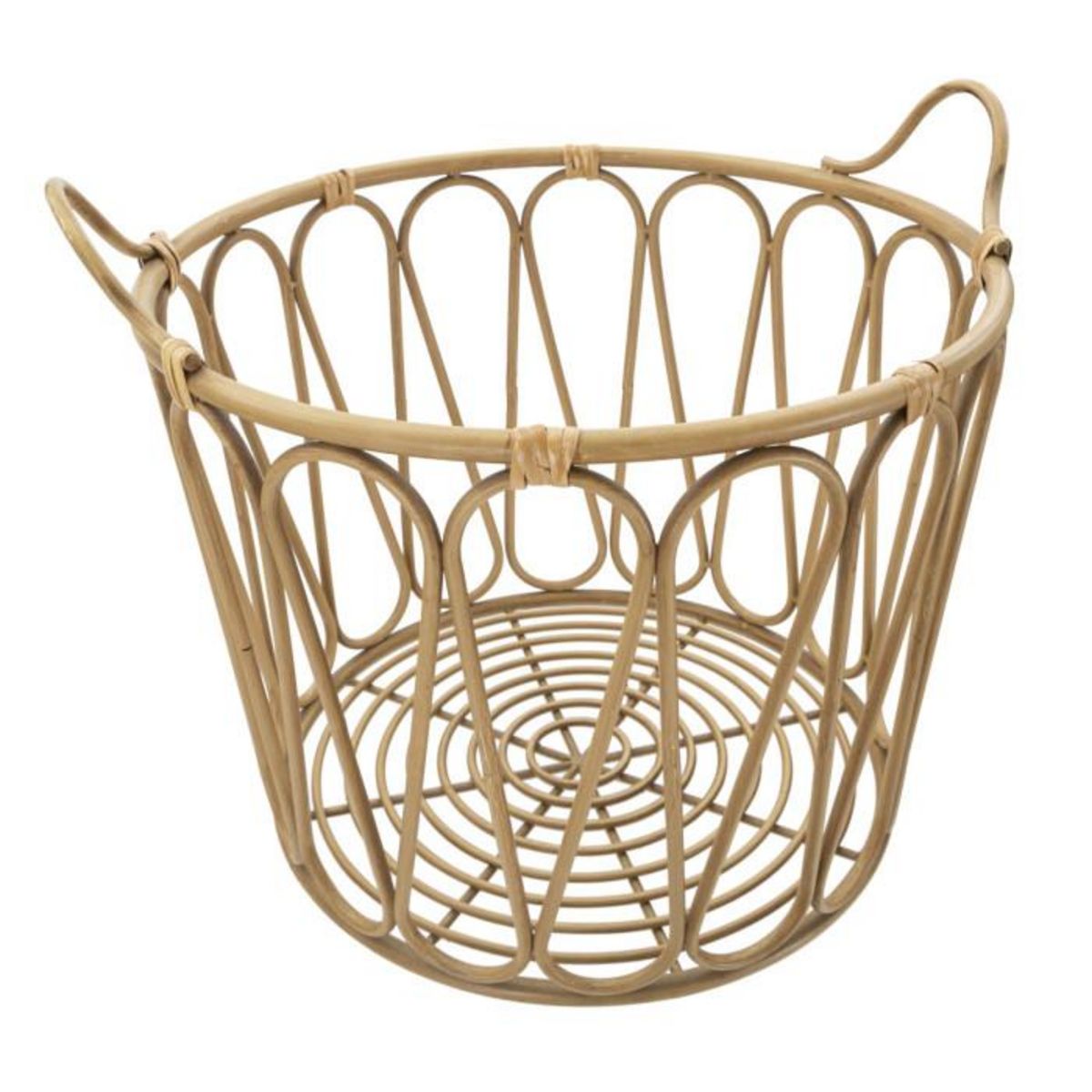 Paris Prix Panier de Rangement en Métal  Panama  49cm Naturel