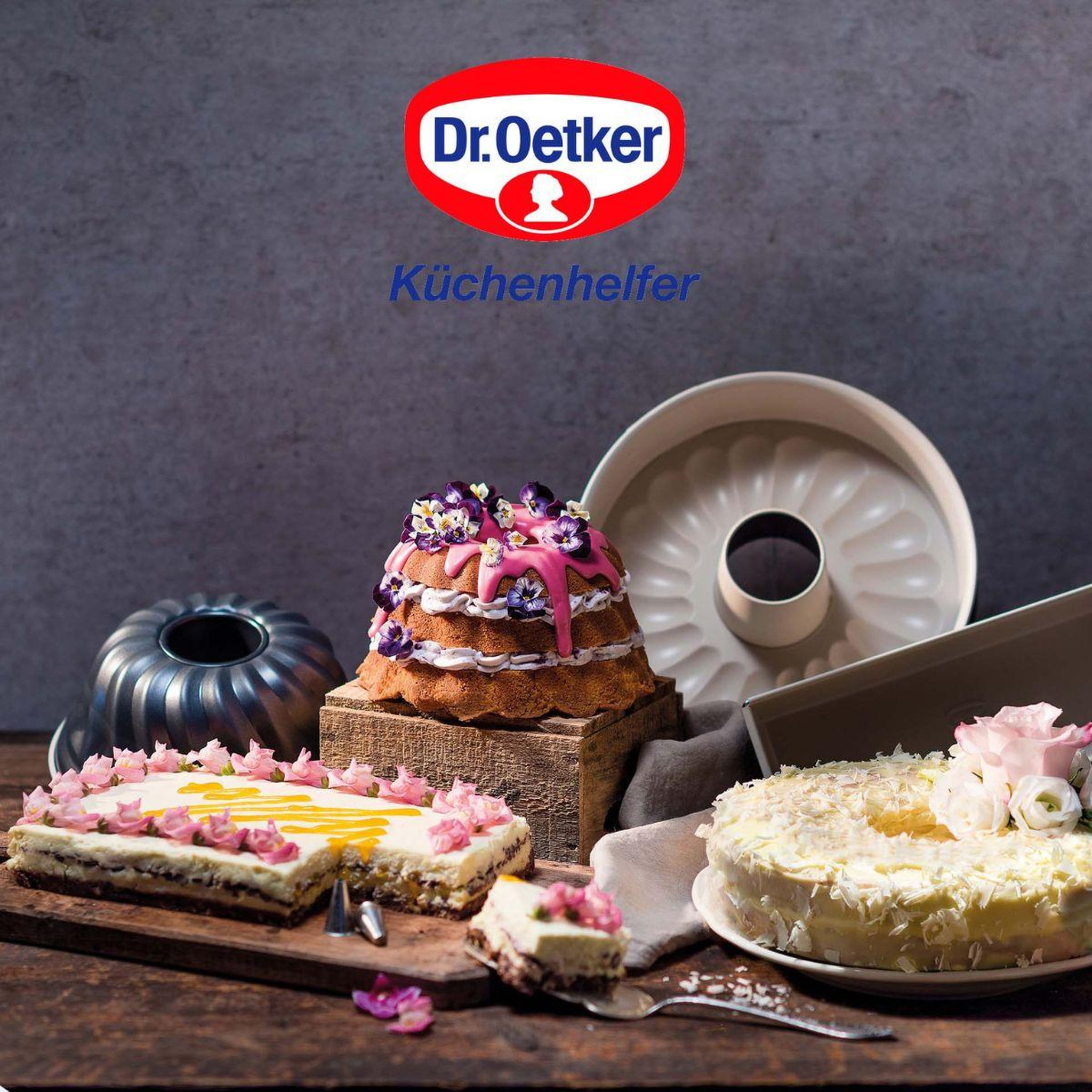 Voir la diapositive 5 : DR.OETKER Ensemble de 2 moules à charnière rectangulaire 38 x 25 cm dr oetker back-trend
