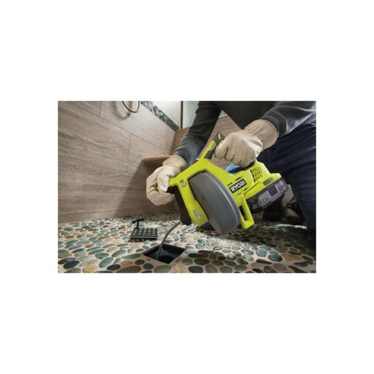 Ryobi Pack RYOBI Déboucheur 18V Oneplus - 1 batterie LithiumPlus 2.0Ah - 1 chargeur rapide 2.0Ah - R18DA-0