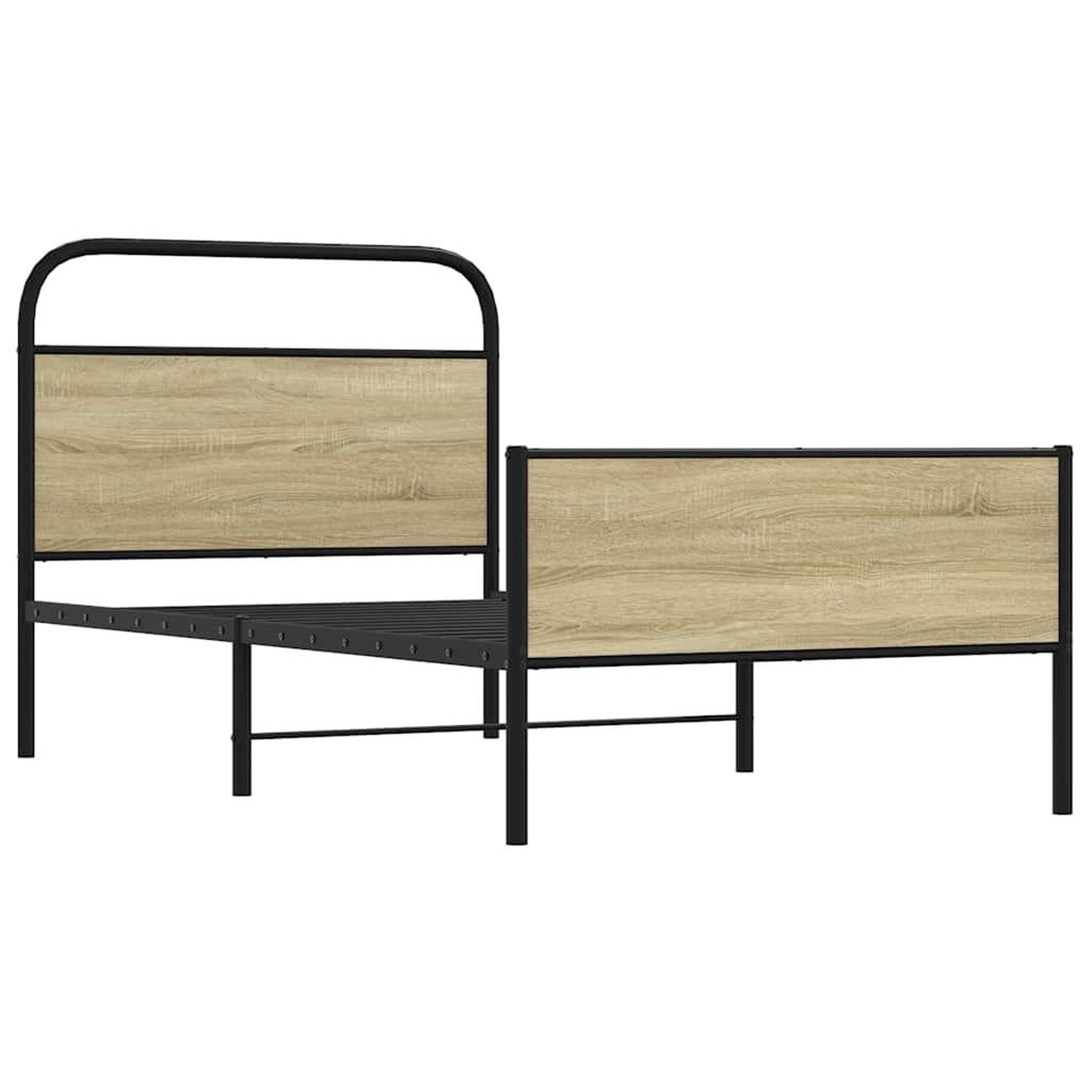 Voir la diapositive 3 : VIDAXL Cadre de lit sans matelas 90x190cm chene sonoma bois ingenierie