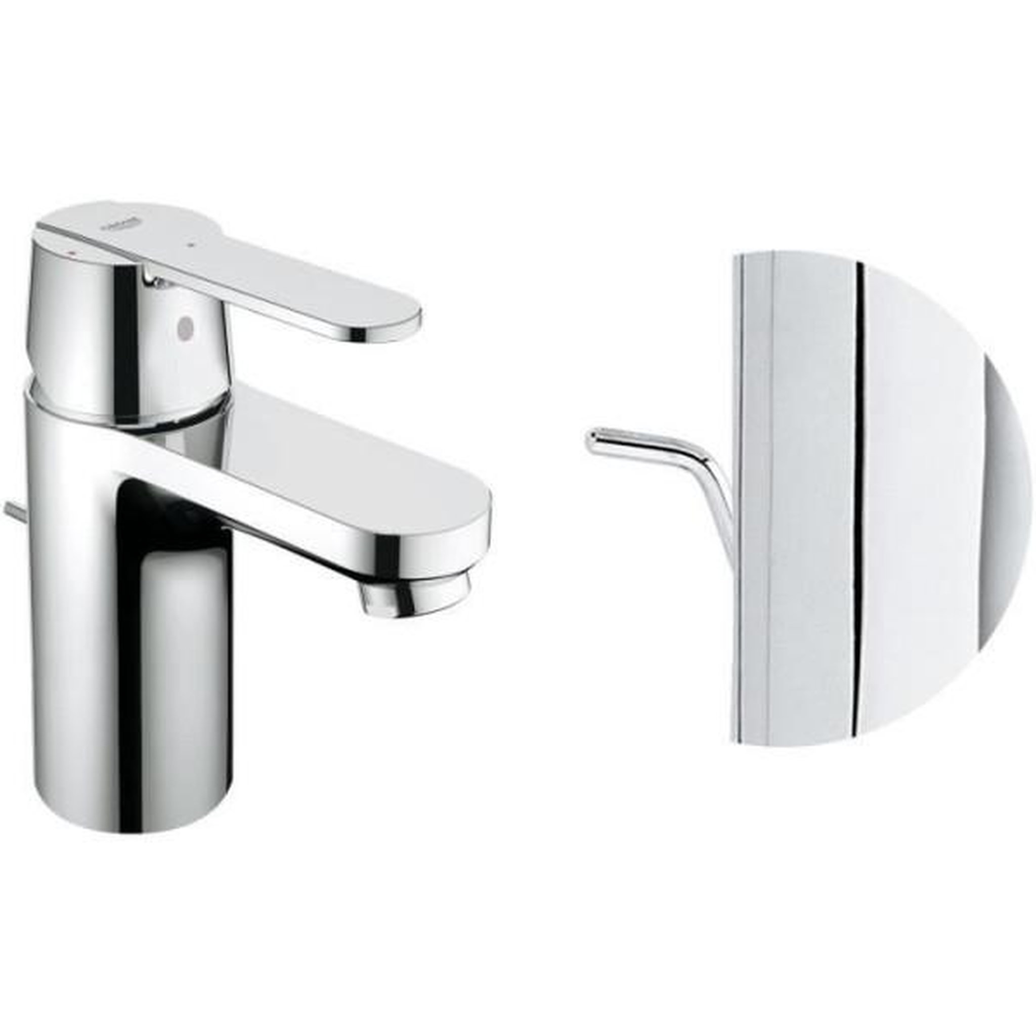 Voir la diapositive 4 : Grohe Mitigeur lavabo get monocommande chromé taille s - grohe - 31148000