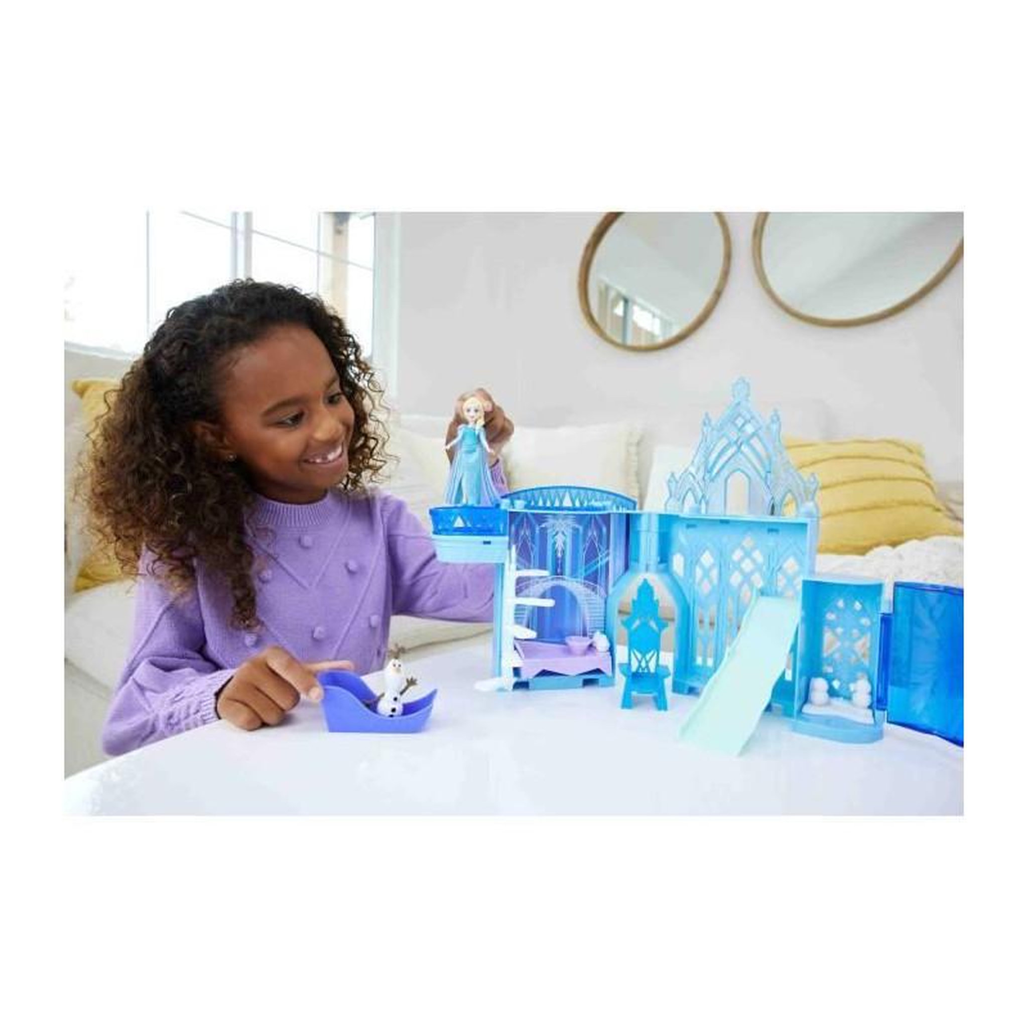 Voir la diapositive 5 : DISNEY FROZEN COFFRET CHATEAU D ELSA