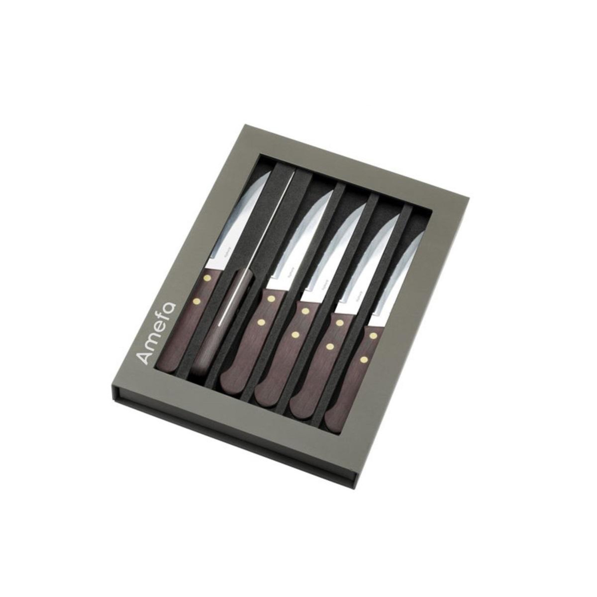 Voir la diapositive 2 : Amefa Coffret 6 couteaux à steak - 495015MB02BR1