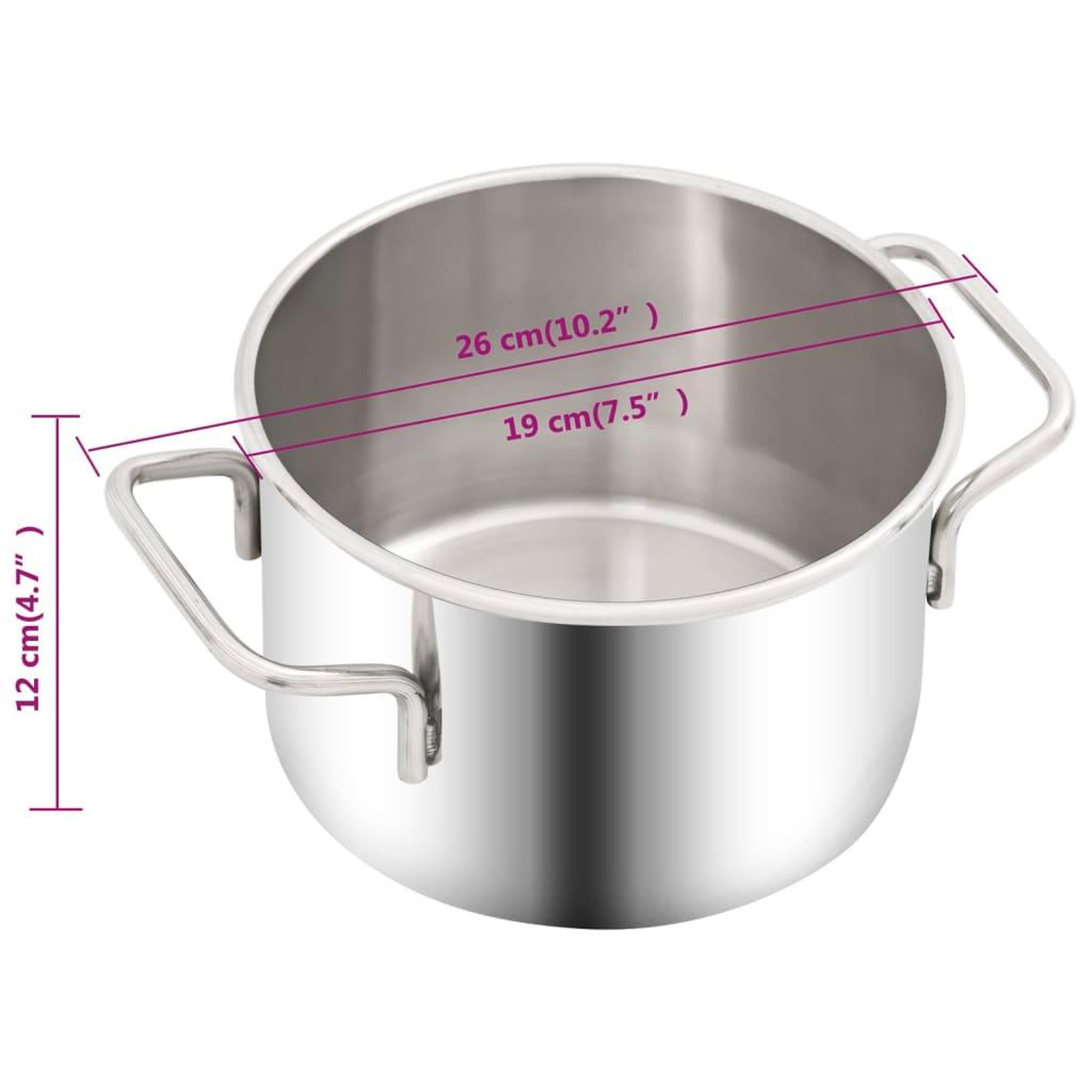 Voir la diapositive 6 : VIDAXL Chambre a vide Inox 3,7 L