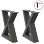 Voir la diapositive 1 : VIDAXL Pieds de table basse 2 pcs anthracite 40x(30-31,3) cm acier