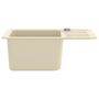 Voir la diapositive 4 : VIDAXL Evier de cuisine Granit Seul lavabo Beige
