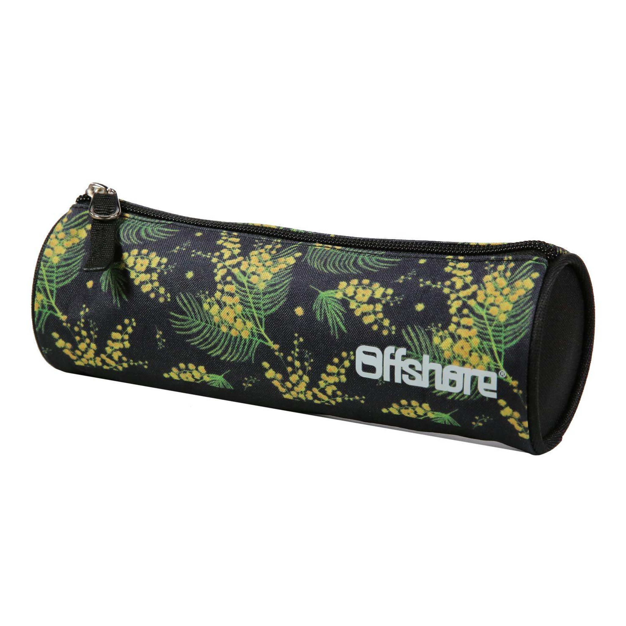 Voir la diapositive 2 : Bagtrotter BAGTROTTER Trousse scolaire ronde Offshore Noir Mimosa