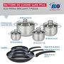 Voir la diapositive 2 : ELO Ensemble de 3 Poêles de cuisson 20, 24 et 32 cm et 4 faitouts 12, 14, 16 et 20 cm Elo Prima Brillant