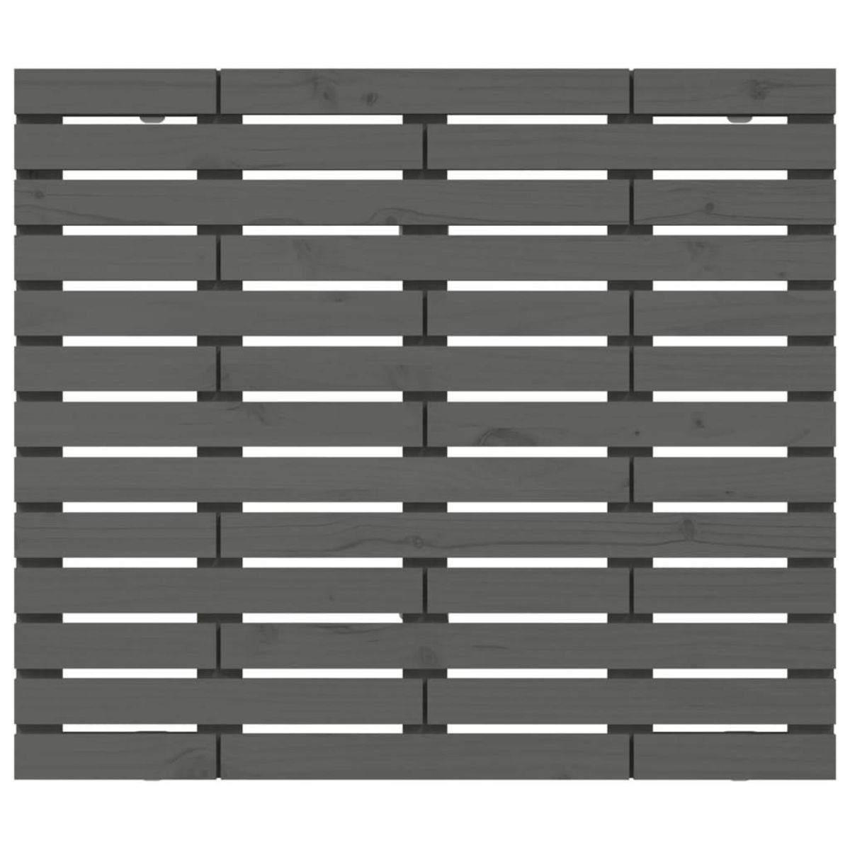 VIDAXL Tete de lit murale Gris 141x3x91,5 cm Bois massif de pin