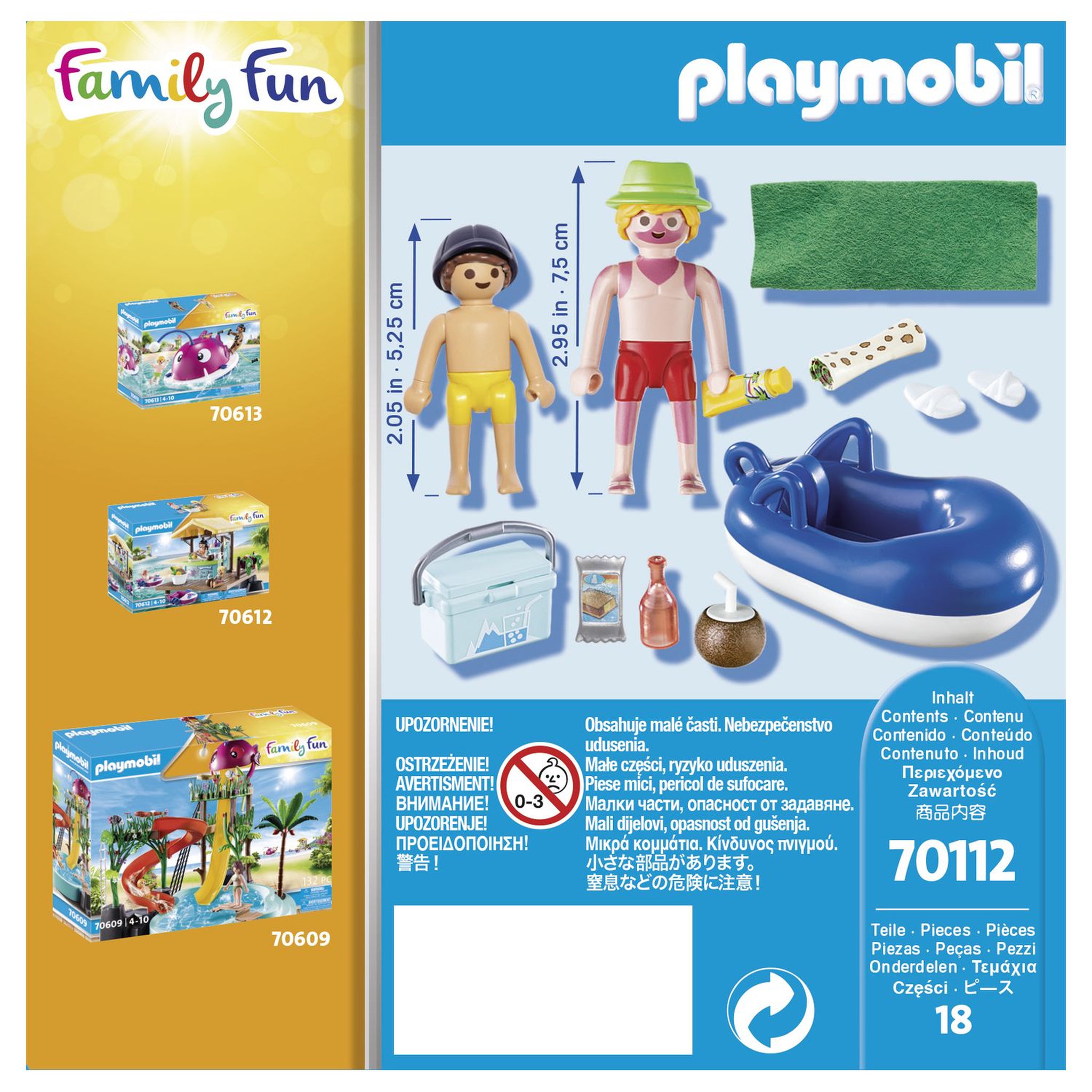 Voir la diapositive 4 : PLAYMOBIL 70112 - Family Fun Vacancier et bouée 