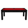 Voir la diapositive 1 : Paris Prix Table de Billard Convertible  Oregon  213cm Noir & Rouge