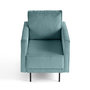 Voir la diapositive 1 : LISA DESIGN Charlie - fauteuil - pieds hauts - en velours côtelé