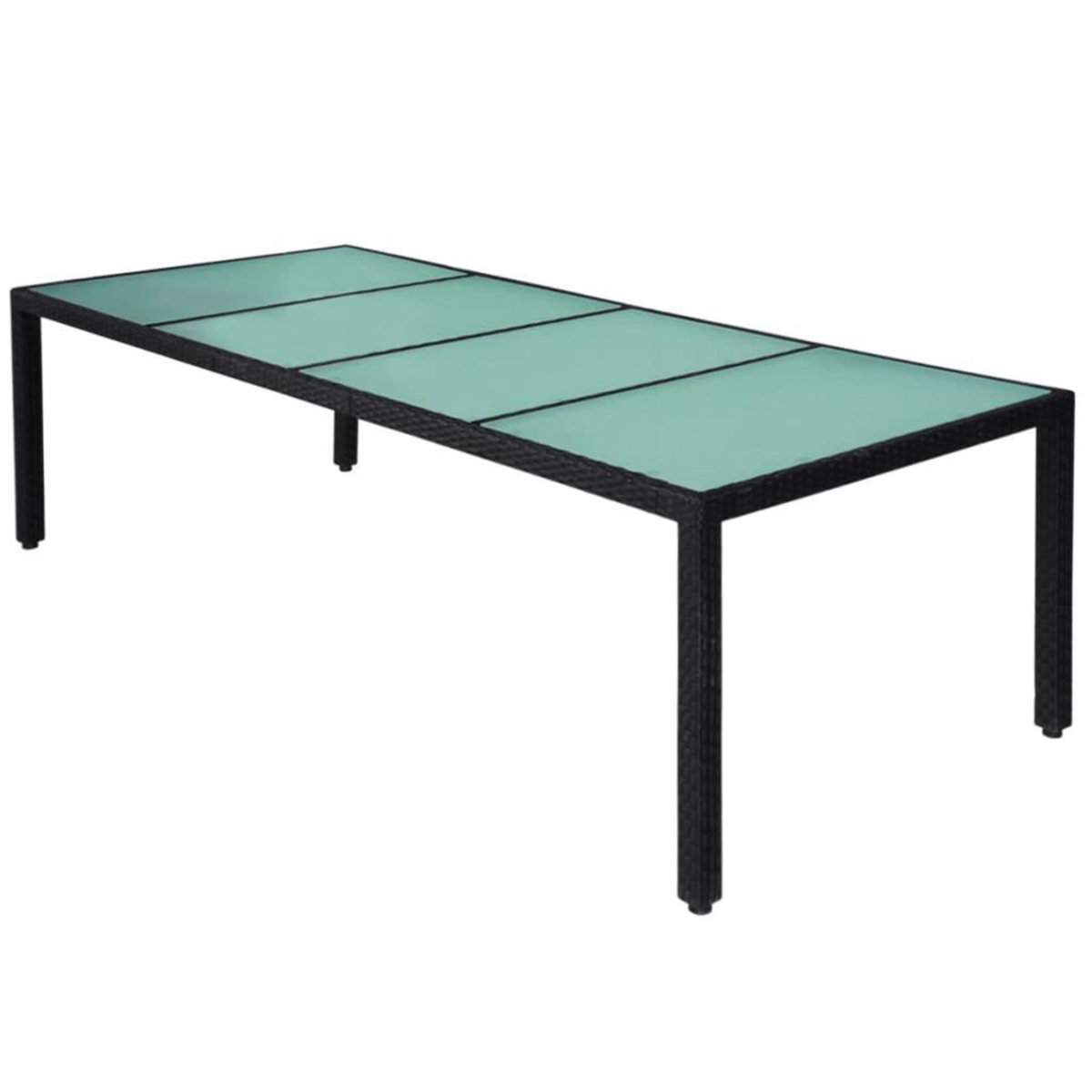 VIDAXL Ensemble a manger d'exterieur 11 pcs coussins resine tressee