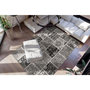 Voir la diapositive 2 : Paris Prix Tapis Patchwork à Poils Courts  Ariya  Gris