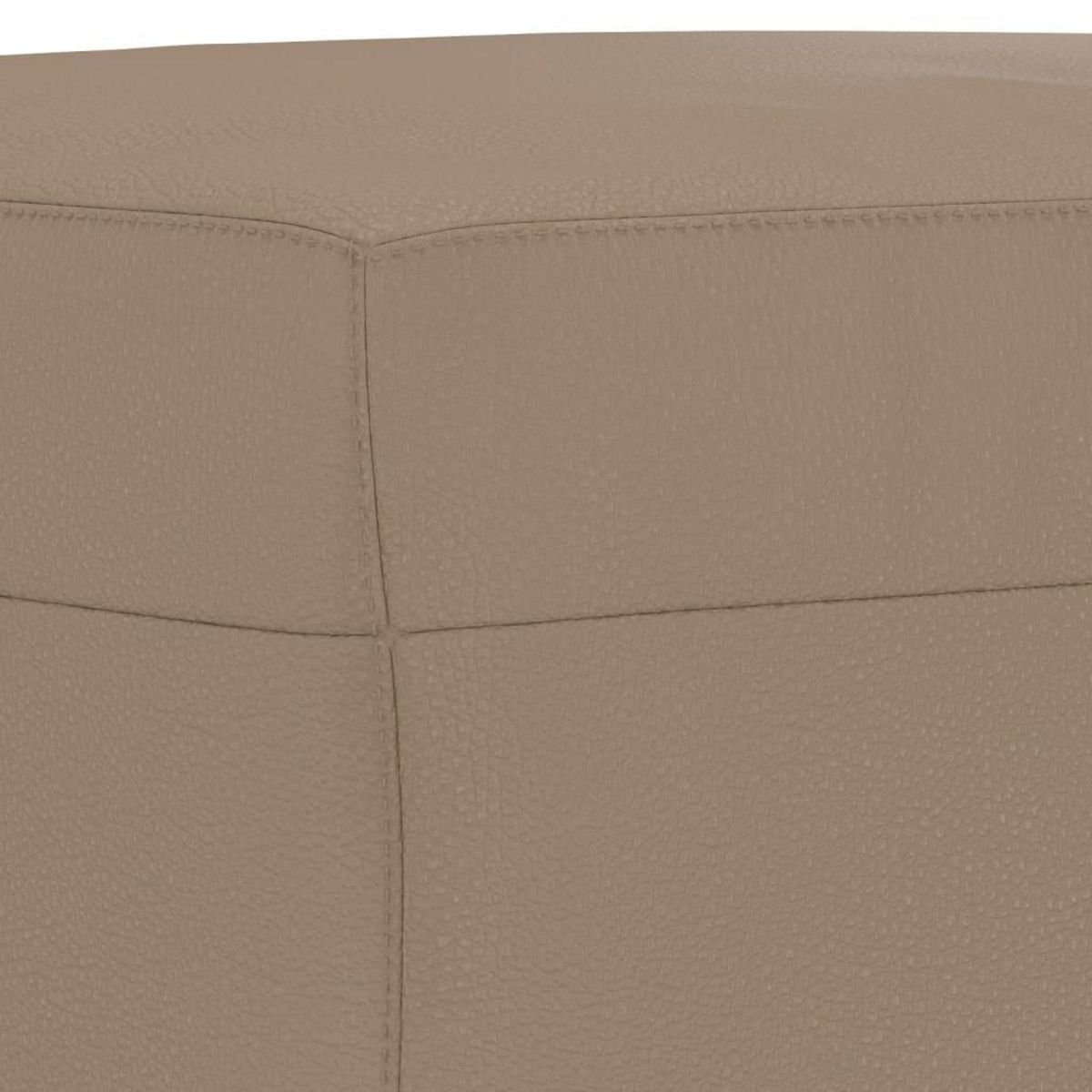 VIDAXL Repose-pied Cappuccino 60x50x41 cm Similicuir