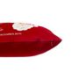 Voir la diapositive 3 : ATMOSPHERA Coussin Déco  Lettre Père Noël  30x50cm Rouge