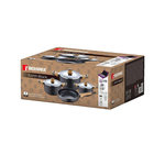 Berg Batterie de cuisine Bergner Aluminium antiadhésive 7 pièces noire