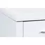 Bureau droit moderne 2 tiroirs pieds en métal chromé L120cm AUDE