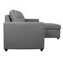 Voir la diapositive 6 : Paris Prix Canapé d'Angle Convertible Tissu  Corto  221cm Gris