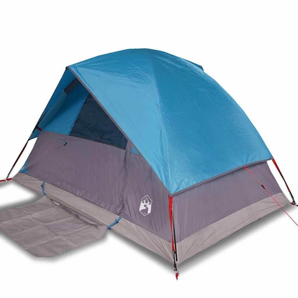 VIDAXL Tente de camping a dome 4 personnes bleu impermeable