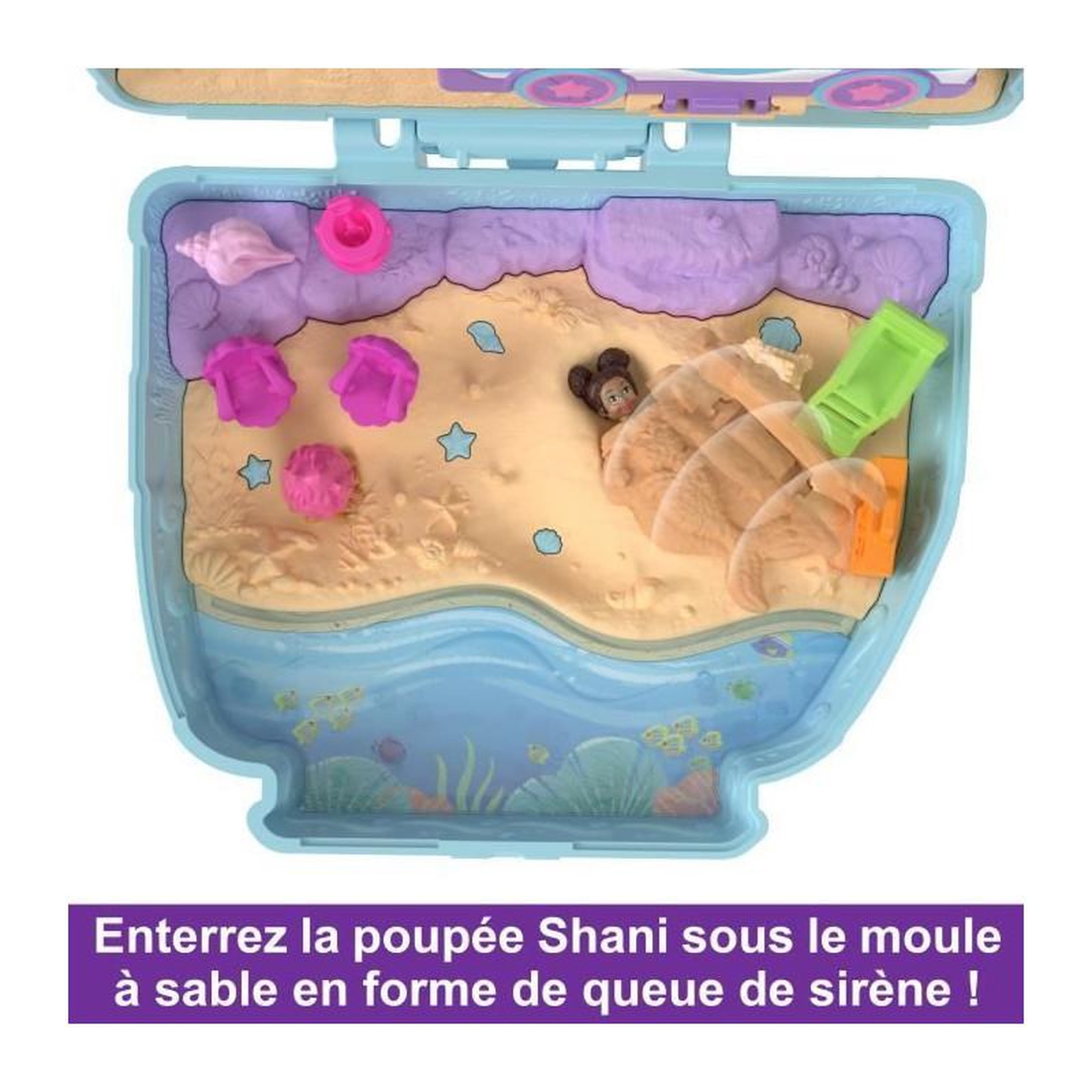 Voir la diapositive 6 : POLLY POCKET COFFRET CHIOT A LA PLAGE - POLLY POCKET - HRD36 - MINI POUPEE POLLY POCKET COFFRET COMPACT