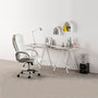 Voir la diapositive 5 : VS VENTA-STOCK Chaise de Bureau Karen Elevable et Fauteuil inclinable en Simili Cuir Blanc