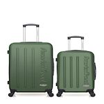 AMERICAN TRAVEL AMERICAN TRAVEL  -  LOT DE 2  -  VALISE WEEKEND ET VALISE CABINE BRONX. Coloris disponibles : Gris, Noir, Beige, Bleu