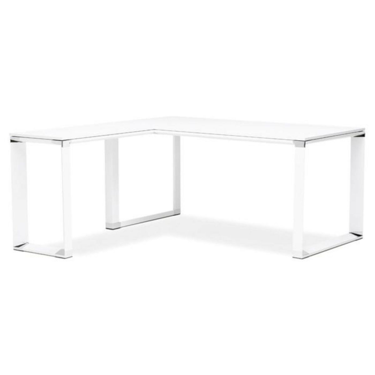 Paris Prix Bureau d'Angle en Bois Design  Hovik  170cm Blanc