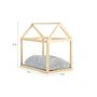 Voir la diapositive 5 : IDOMYA ESSENTIALS Lit cabane pour chat avec coussin gris