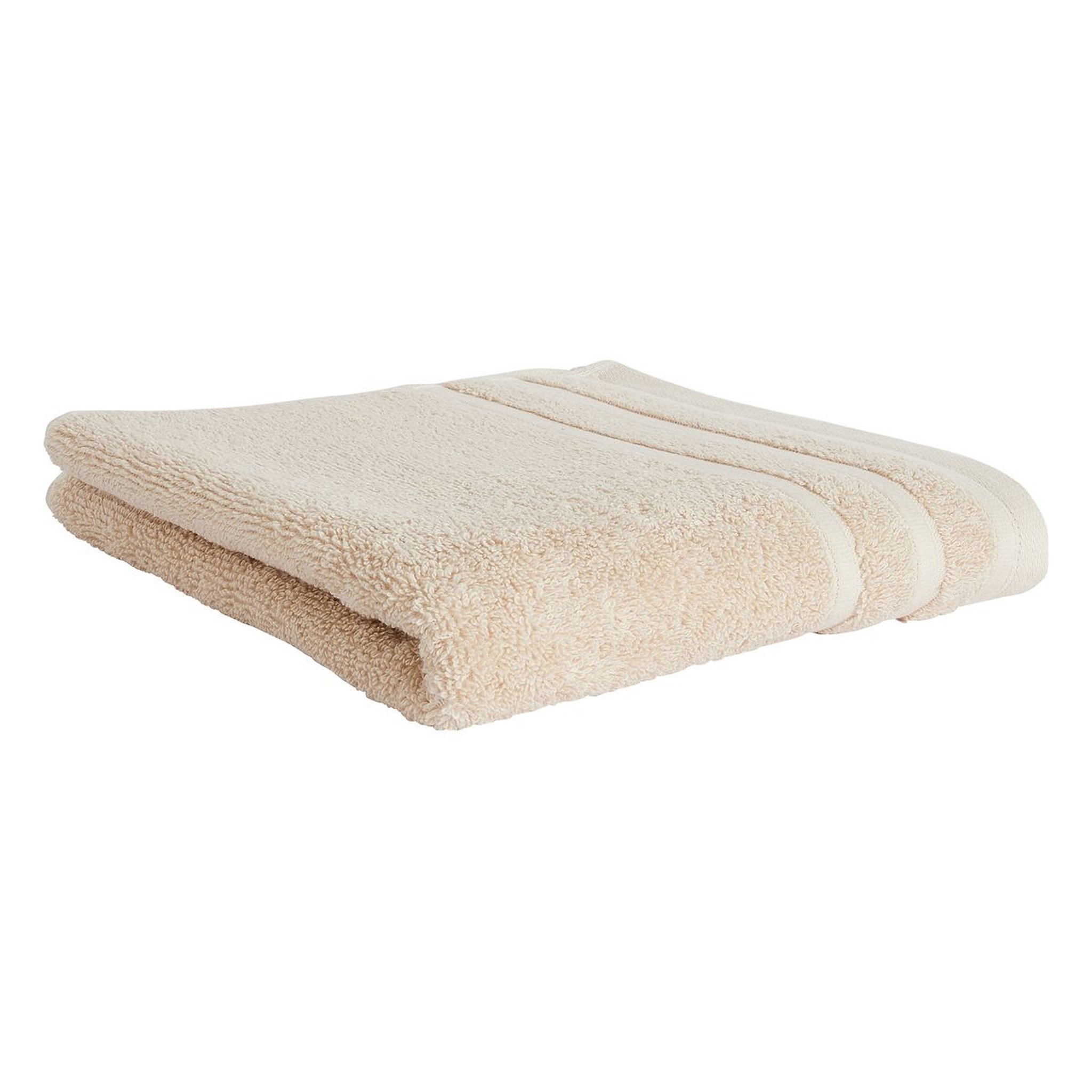 Voir la diapositive 1 : ACTUEL  Serviette de toilette unie en coton bouclé 500 gr/m2