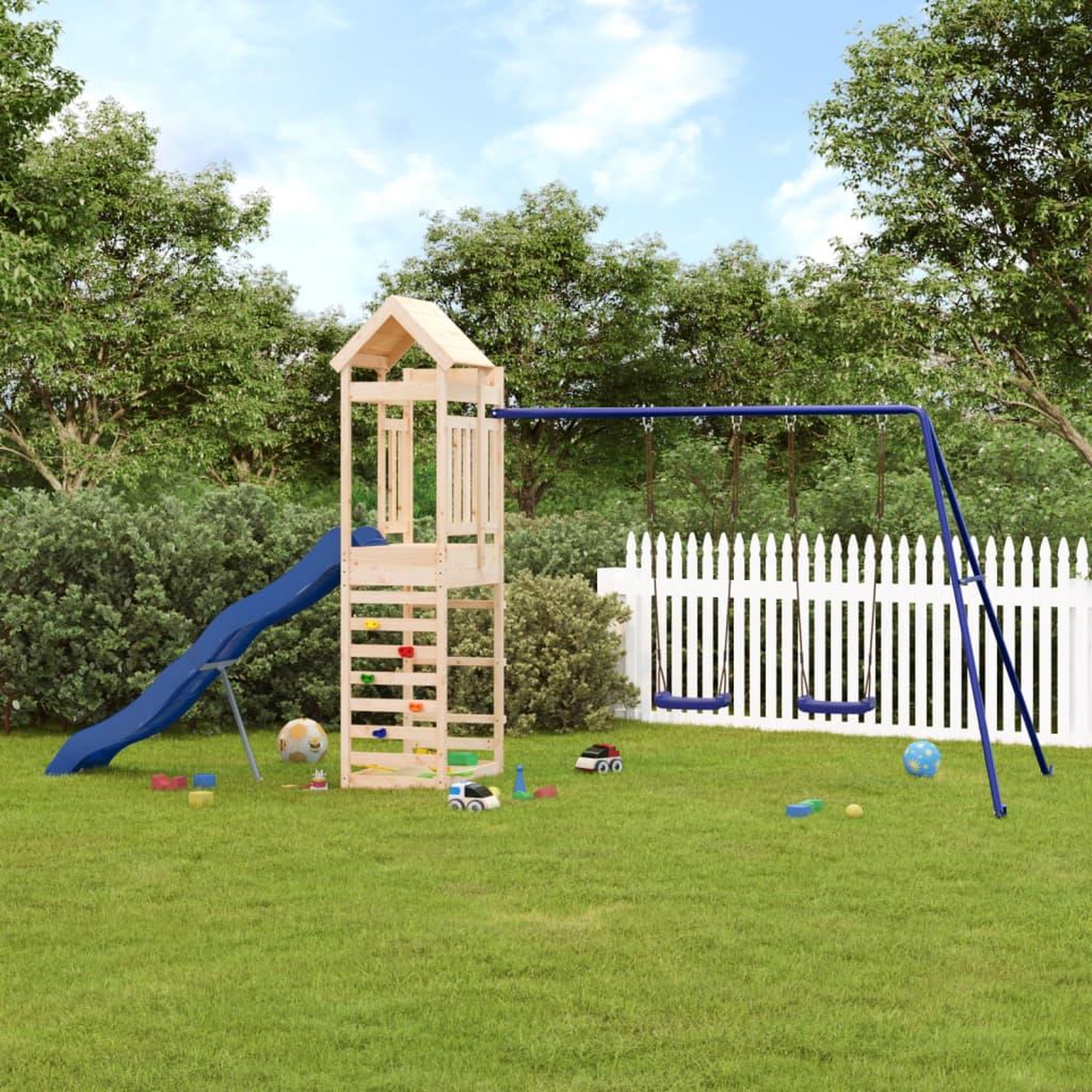 VIDAXL Aire de jeux d'exterieur bois de pin massif