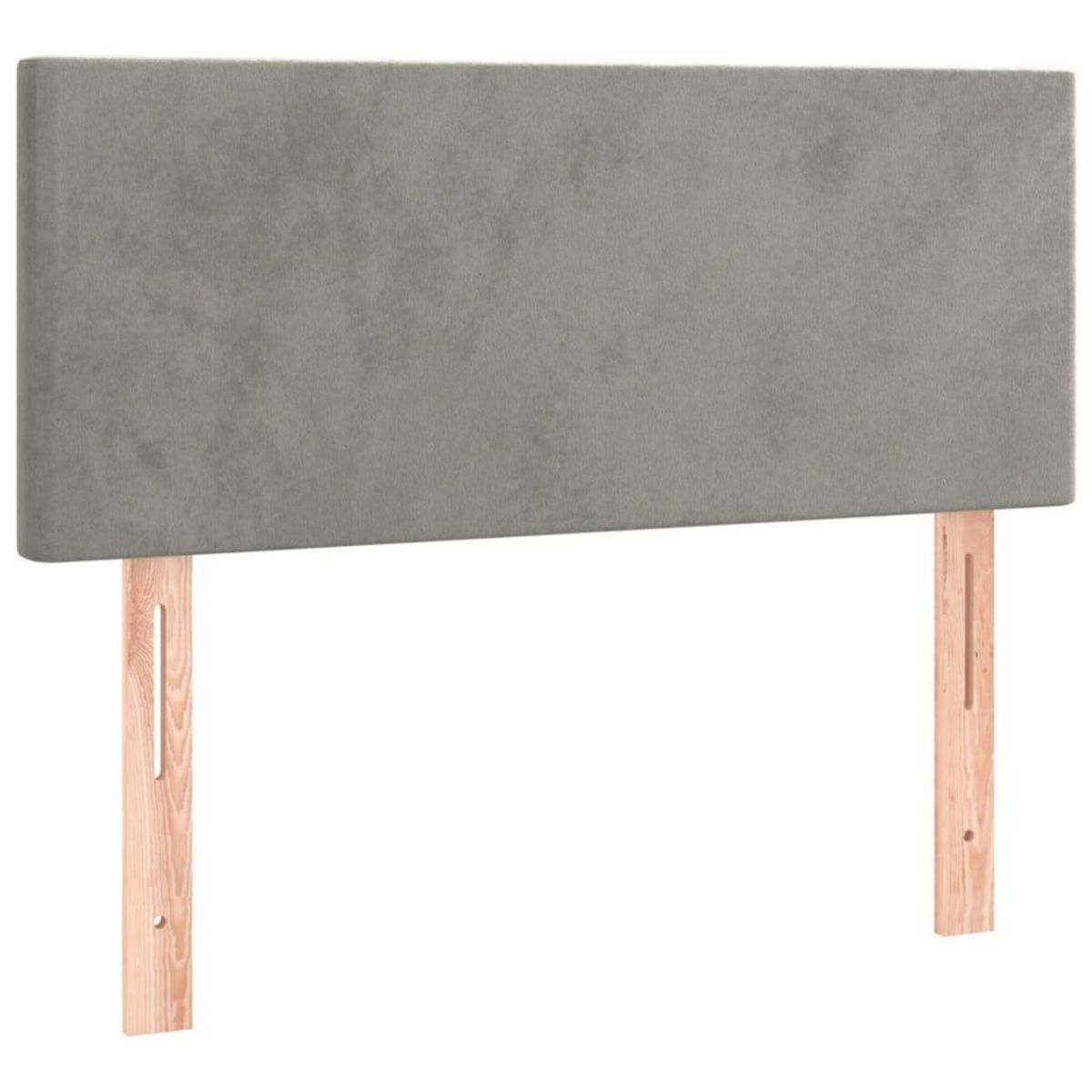 VIDAXL Tete de lit Gris clair 90x5x78/88 cm Velours