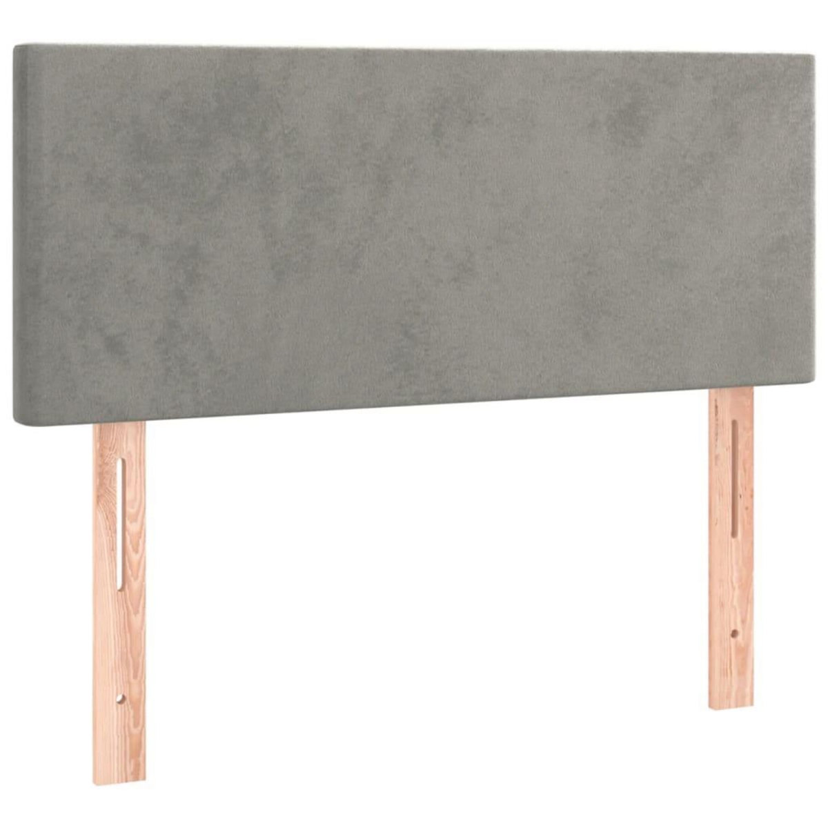 VIDAXL Tete de lit Gris clair 90x5x78/88 cm Velours